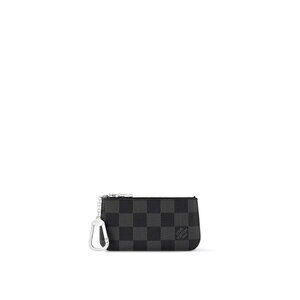 *NWT* Louis Vuitton Key Pouch B60155 Damier Graphite Canvas Made in France